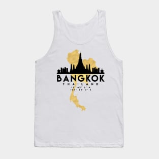 Bangkok Thailand Skyline Map Art Tank Top